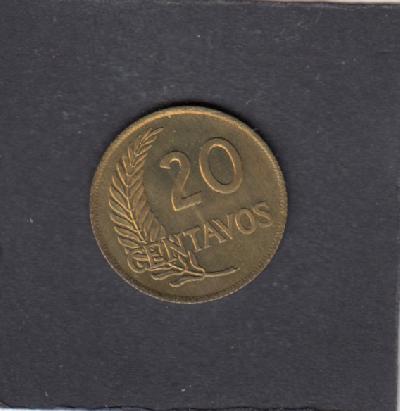 Beschrijving: 20 Centavos LEAF